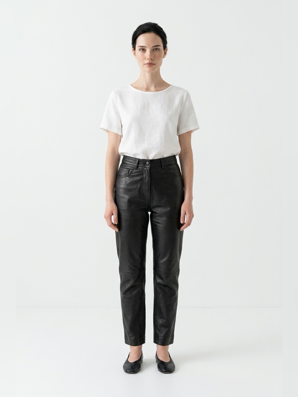 Genuine leather pants